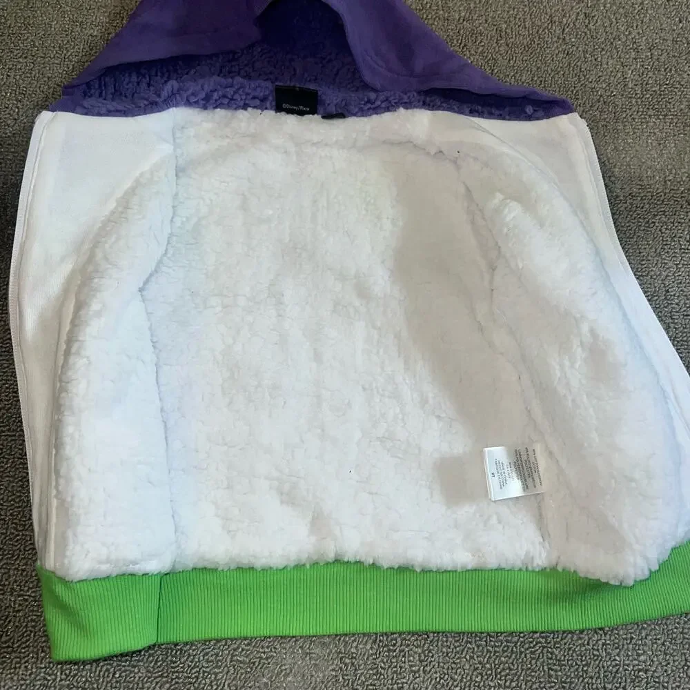DISNEY TOY STORY BUZZ LIGHTYEAR  HOODED FLEECE ZIP JACKET Costume 2T New